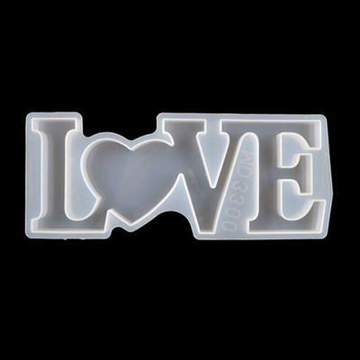 Love Home Családi Szilikon Forma Szerelem Gyanta Forma Szerelem Jelszó Penész Epoxi gyanta formák barkács asztaldíszítéshez Kézművesség