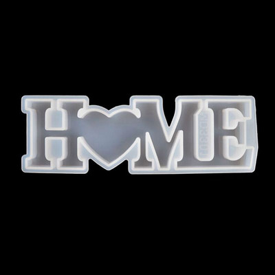 Love Home Családi Szilikon Forma Szerelem Gyanta Forma Szerelem Jelszó Penész Epoxi gyanta formák barkács asztaldíszítéshez Kézművesség