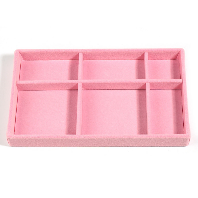 2022 m. nauji rožiniai aksominiai papuošalų ekranai auskarų laikymo dėklas Vitrinos papuošalų vitrinos organizatorius dėžutės padėklo laikiklis 21x12cm, 1vnt