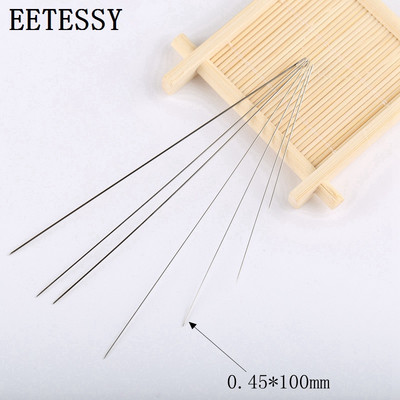50db/tétel Különböző hosszúságú fém gyöngyfűző tűk ékszerkészítő eszközökhöz Vezérlőzsinór kézzel készített szerszám