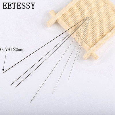 50db/tétel Különböző hosszúságú fém gyöngyfűző tűk ékszerkészítő eszközökhöz Vezérlőzsinór kézzel készített szerszám