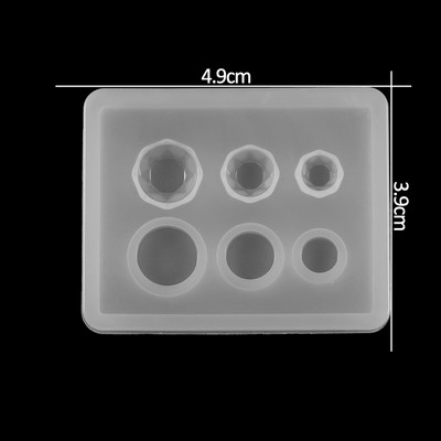 1db szilikon forma fél golyó lapos Cabochon medál gyanta szilikon forma kézzel készített szerszám epoxigyanta formák ékszer készítés
