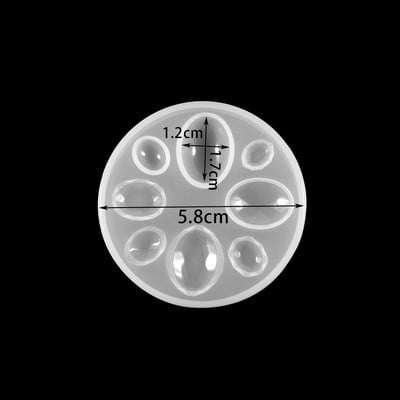 1db szilikon forma fél golyó lapos Cabochon medál gyanta szilikon forma kézzel készített szerszám epoxigyanta formák ékszer készítés