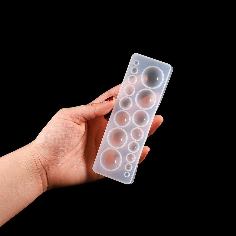 1db szilikon forma fél golyó lapos Cabochon medál gyanta szilikon forma kézzel készített szerszám epoxigyanta formák ékszer készítés