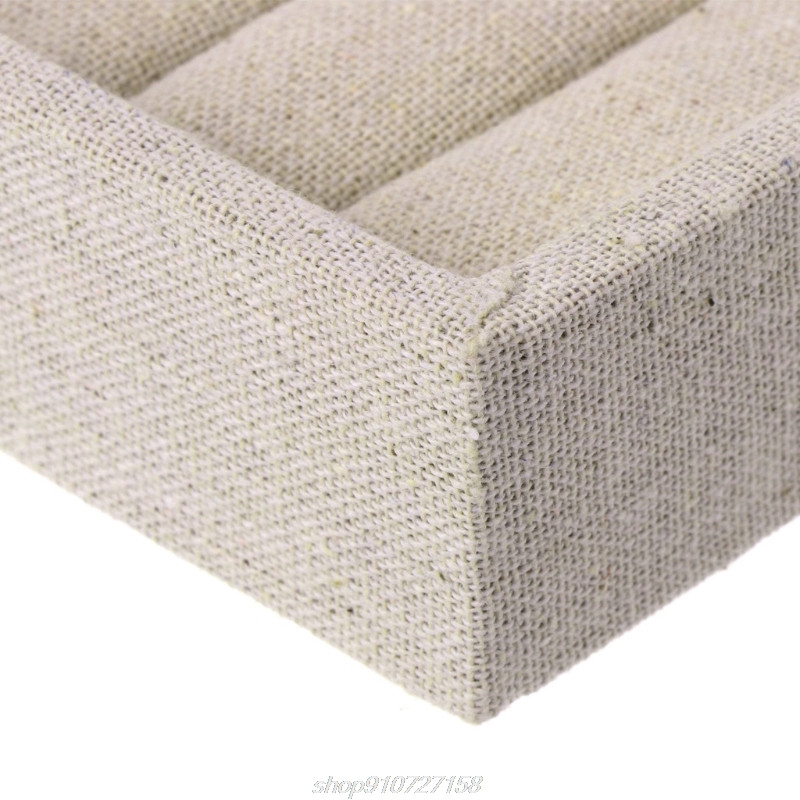 Aksominių papuošalų auskarų žiedas ekrano dėžutės dėklo laikiklis laikymo vitrinos organizatorius D08 20 Dropshipping