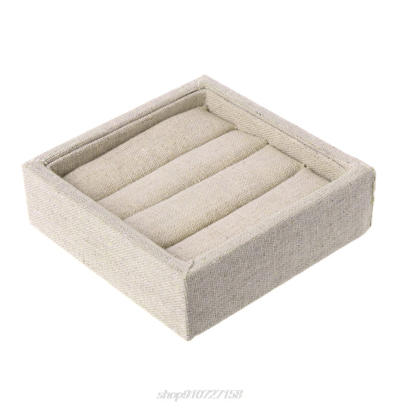 Aksominių papuošalų auskarų žiedas ekrano dėžutės dėklo laikiklis laikymo vitrinos organizatorius D08 20 Dropshipping