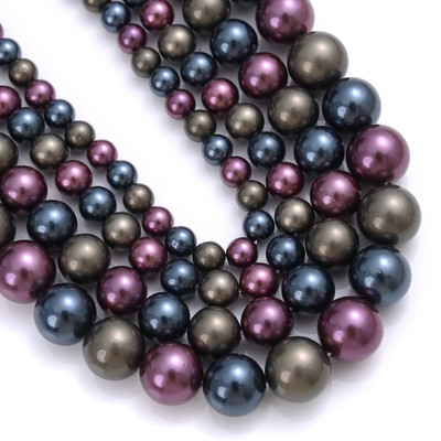 Natūralūs jūros kriauklių perlų karoliukai Tikri kriauklės papuošalams gaminti karoliai pasidaryk pats apyrankės papuošalai didmeninė prekyba 15'' 6/8/10/12 mm