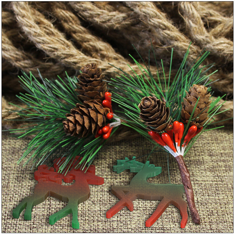 DIY kristály epoxigyanta forma karácsonyi sorozat karácsonyi elk kulcstartó dísz szilikon forma