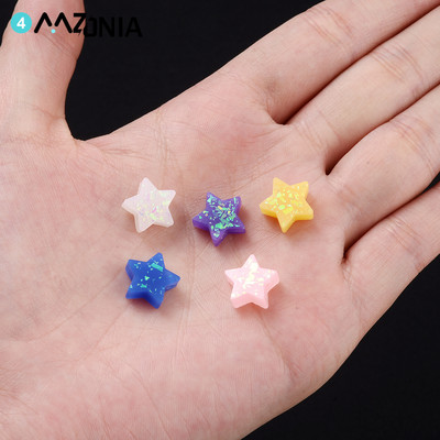 10kom 11mm zvjezdane perle od miješane smole Flash fragmenti labave razmaknice perle za izradu nakita Diy narukvica Ogrlica Dodaci