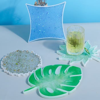 DIY Wave Coaster Καλούπια σιλικόνης UV Resin Molds Κοσμήματα Αξεσουάρ κοσμημάτων Καλούπι για κατασκευή δίσκου