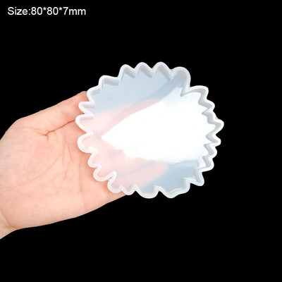 DIY Wave Coaster Forme din silicon UV din rășină Forme pentru bijuterii Accesorii pentru bijuterii Mucegai artizanal pentru realizarea tăvii