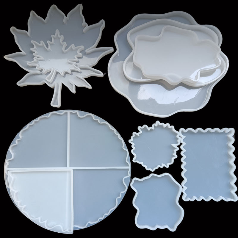 DIY Wave Coaster Silikonski kalupi od UV smole Kalupi za nakit Dodaci za nakit Ručni kalup za izradu pladnja