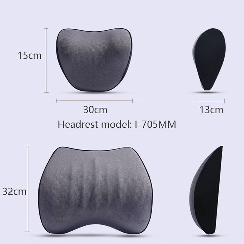 JINSERTA 5 Bond automobilio kaklo pagalvė galvos atramos atrama atminties putplasčio juosmens pagalvėlė galvos juosmens automobilio priedai vairuotojo pagalvės