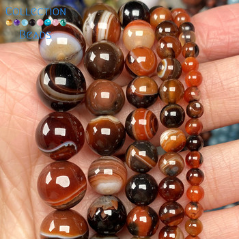 Natural Dream Red Agates Stone Свободни кръгли мъниста за изработка на бижута 4/6/8/10/12 MM Направи си сам гривни Аксесоари на едро 15\