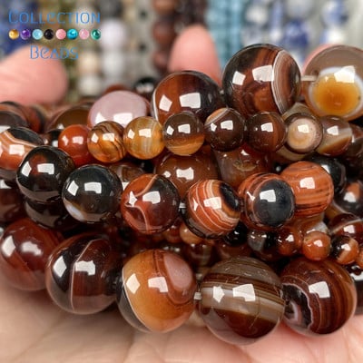 Natural Dream Red Agates Stone Loose στρογγυλές χάντρες για κατασκευή κοσμημάτων 4/6/8/10/12 MM Βραχιόλια DIY Αξεσουάρ Χονδρική 15"