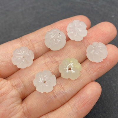 Natūralaus akmens karoliukai Moliūgo formos karoliukai Vandens agatas Žalia Papuošalų gamyba „Pasidaryk pats“ karoliai Apyrankės Auskarai Karoliukai Priedai