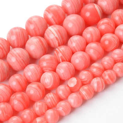 Natūralaus akmens karoliukai rožinė raudona serija koralų turkis granatas nefritas saulės akmuo palaidi karoliukai papuošalams gaminti „pasidaryk pats“ apyrankė 4–12 mm