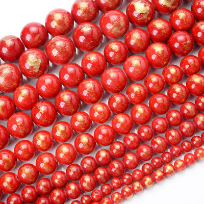 Natūralaus akmens karoliukai rožinė raudona serija koralų turkis granatas nefritas saulės akmuo palaidi karoliukai papuošalams gaminti „pasidaryk pats“ apyrankė 4–12 mm