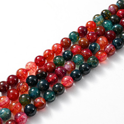 Natūralaus akmens karoliukai rožinė raudona serija koralų turkis granatas nefritas saulės akmuo palaidi karoliukai papuošalams gaminti „pasidaryk pats“ apyrankė 4–12 mm