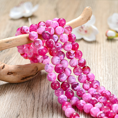 Natūralaus akmens karoliukai rožinė raudona serija koralų turkis granatas nefritas saulės akmuo palaidi karoliukai papuošalams gaminti „pasidaryk pats“ apyrankė 4–12 mm