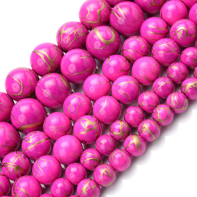 Natūralaus akmens karoliukai rožinė raudona serija koralų turkis granatas nefritas saulės akmuo palaidi karoliukai papuošalams gaminti „pasidaryk pats“ apyrankė 4–12 mm