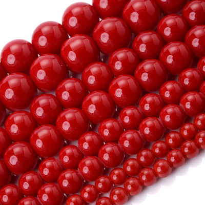 Natūralaus akmens karoliukai rožinė raudona serija koralų turkis granatas nefritas saulės akmuo palaidi karoliukai papuošalams gaminti „pasidaryk pats“ apyrankė 4–12 mm