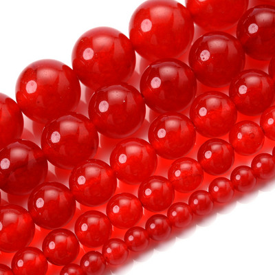 Natūralaus akmens karoliukai rožinė raudona serija koralų turkis granatas nefritas saulės akmuo palaidi karoliukai papuošalams gaminti „pasidaryk pats“ apyrankė 4–12 mm