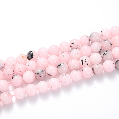 Natūralaus akmens karoliukai rožinė raudona serija koralų turkis granatas nefritas saulės akmuo palaidi karoliukai papuošalams gaminti „pasidaryk pats“ apyrankė 4–12 mm