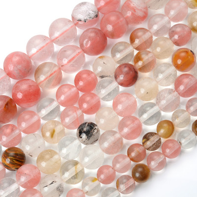 Natūralaus akmens karoliukai rožinė raudona serija koralų turkis granatas nefritas saulės akmuo palaidi karoliukai papuošalams gaminti „pasidaryk pats“ apyrankė 4–12 mm