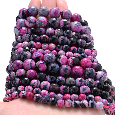 Natūralaus akmens karoliukai rožinė raudona serija koralų turkis granatas nefritas saulės akmuo palaidi karoliukai papuošalams gaminti „pasidaryk pats“ apyrankė 4–12 mm