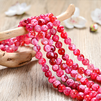 Natūralaus akmens karoliukai rožinė raudona serija koralų turkis granatas nefritas saulės akmuo palaidi karoliukai papuošalams gaminti „pasidaryk pats“ apyrankė 4–12 mm