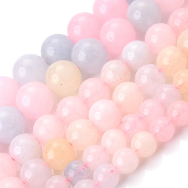 Natūralaus akmens karoliukai rožinė raudona serija koralų turkis granatas nefritas saulės akmuo palaidi karoliukai papuošalams gaminti „pasidaryk pats“ apyrankė 4–12 mm