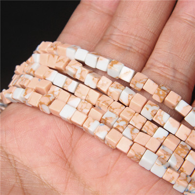 Lapis Lazuli 4/6/8mm kubo kvadratiniai karoliukai natūralaus akmens agatai laisvi tarpiniai karoliukai papuošalams gaminti pasidaryk pats karoliai auskarai apyrankė