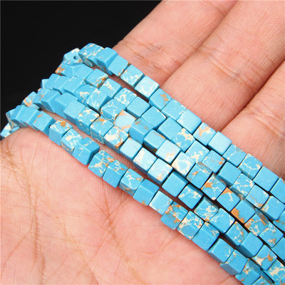 Lapis Lazuli 4/6/8mm kubo kvadratiniai karoliukai natūralaus akmens agatai laisvi tarpiniai karoliukai papuošalams gaminti pasidaryk pats karoliai auskarai apyrankė