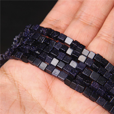 Lapis Lazuli 4/6/8mm kubo kvadratiniai karoliukai natūralaus akmens agatai laisvi tarpiniai karoliukai papuošalams gaminti pasidaryk pats karoliai auskarai apyrankė