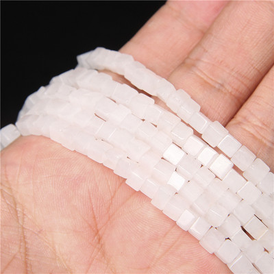 Lapis Lazuli 4/6/8mm kubo kvadratiniai karoliukai natūralaus akmens agatai laisvi tarpiniai karoliukai papuošalams gaminti pasidaryk pats karoliai auskarai apyrankė