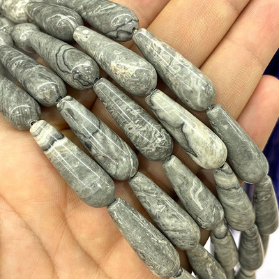 10*30mm Vandens lašų karoliukai Natūralus akmuo Ametistai Agatas Aventurinas Chalcedonas papuošalams Padaryti pasidaryk pats apyrankės karoliai auskarai