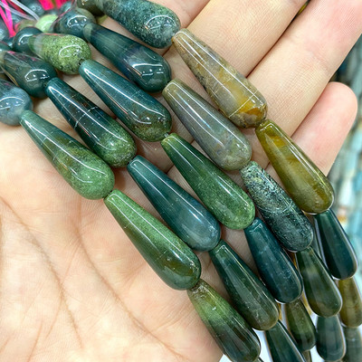 10*30mm Vandens lašų karoliukai Natūralus akmuo Ametistai Agatas Aventurinas Chalcedonas papuošalams Padaryti pasidaryk pats apyrankės karoliai auskarai