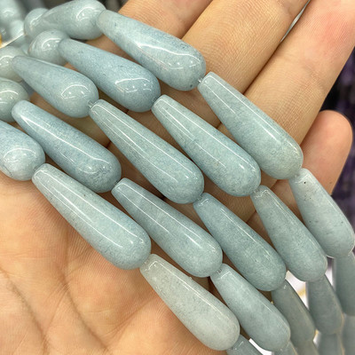 10*30mm Vandens lašų karoliukai Natūralus akmuo Ametistai Agatas Aventurinas Chalcedonas papuošalams Padaryti pasidaryk pats apyrankės karoliai auskarai