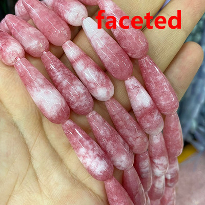 10*30mm Vandens lašų karoliukai Natūralus akmuo Ametistai Agatas Aventurinas Chalcedonas papuošalams Padaryti pasidaryk pats apyrankės karoliai auskarai