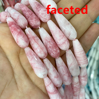 10*30mm Vandens lašų karoliukai Natūralus akmuo Ametistai Agatas Aventurinas Chalcedonas papuošalams Padaryti pasidaryk pats apyrankės karoliai auskarai