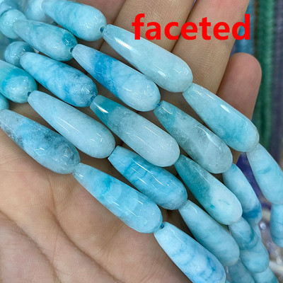 10*30mm Vandens lašų karoliukai Natūralus akmuo Ametistai Agatas Aventurinas Chalcedonas papuošalams Padaryti pasidaryk pats apyrankės karoliai auskarai