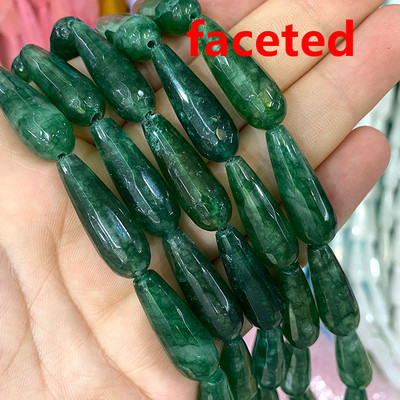 10*30mm Vandens lašų karoliukai Natūralus akmuo Ametistai Agatas Aventurinas Chalcedonas papuošalams Padaryti pasidaryk pats apyrankės karoliai auskarai