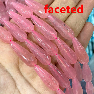 10*30mm Vandens lašų karoliukai Natūralus akmuo Ametistai Agatas Aventurinas Chalcedonas papuošalams Padaryti pasidaryk pats apyrankės karoliai auskarai