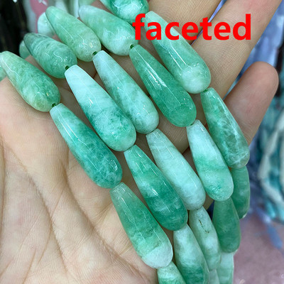 10*30mm Vandens lašų karoliukai Natūralus akmuo Ametistai Agatas Aventurinas Chalcedonas papuošalams Padaryti pasidaryk pats apyrankės karoliai auskarai