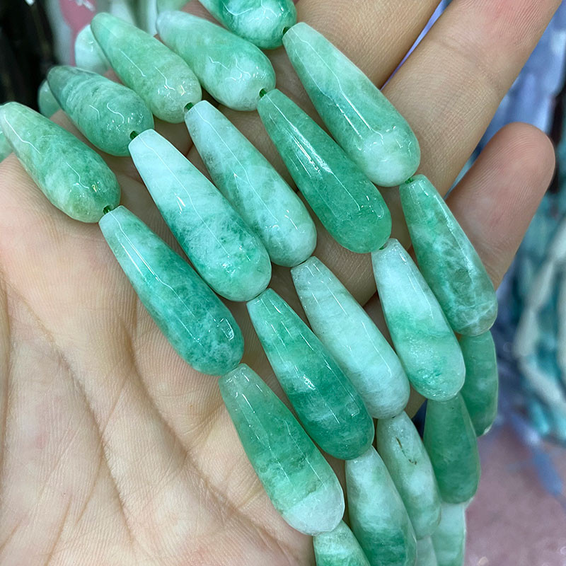 10*30mm Vandens lašų karoliukai Natūralus akmuo Ametistai Agatas Aventurinas Chalcedonas papuošalams Padaryti pasidaryk pats apyrankės karoliai auskarai