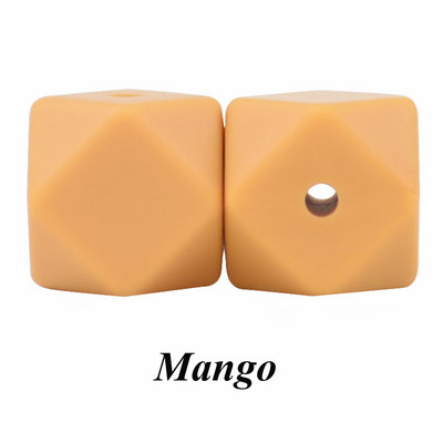 10 vnt. silikoniniai karoliukai, šešiakampiai, 14 mm / 17 mm, silikoniniai kramtomieji karoliukai, dantų karoliai „pasidaryk pats“ papuošalų dalys, maistiniai silikoniniai karoliukai