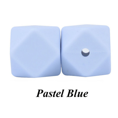 10 vnt. silikoniniai karoliukai, šešiakampiai, 14 mm / 17 mm, silikoniniai kramtomieji karoliukai, dantų karoliai „pasidaryk pats“ papuošalų dalys, maistiniai silikoniniai karoliukai