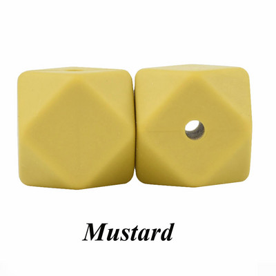 10 vnt. silikoniniai karoliukai, šešiakampiai, 14 mm / 17 mm, silikoniniai kramtomieji karoliukai, dantų karoliai „pasidaryk pats“ papuošalų dalys, maistiniai silikoniniai karoliukai