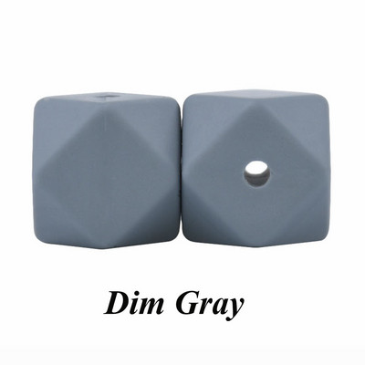 10 vnt. silikoniniai karoliukai, šešiakampiai, 14 mm / 17 mm, silikoniniai kramtomieji karoliukai, dantų karoliai „pasidaryk pats“ papuošalų dalys, maistiniai silikoniniai karoliukai